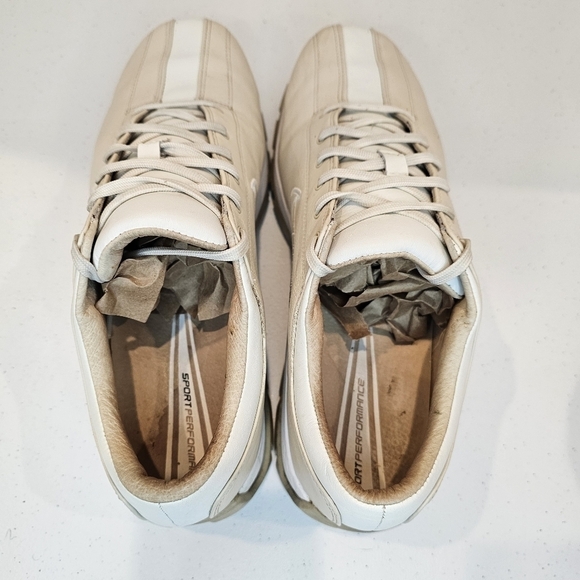 Nike Golf Shoe Women's Size 9 Tan White Sporty Lace Up Athletic Leather - Picture 6 of 6